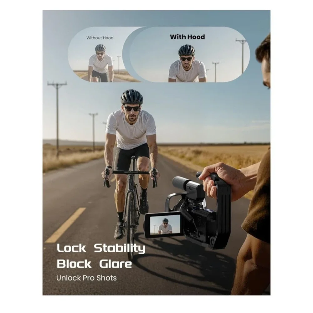 5K‎ Video Camera Camcorder, UHD 64MP Vlogging Camera for YouTube with 3